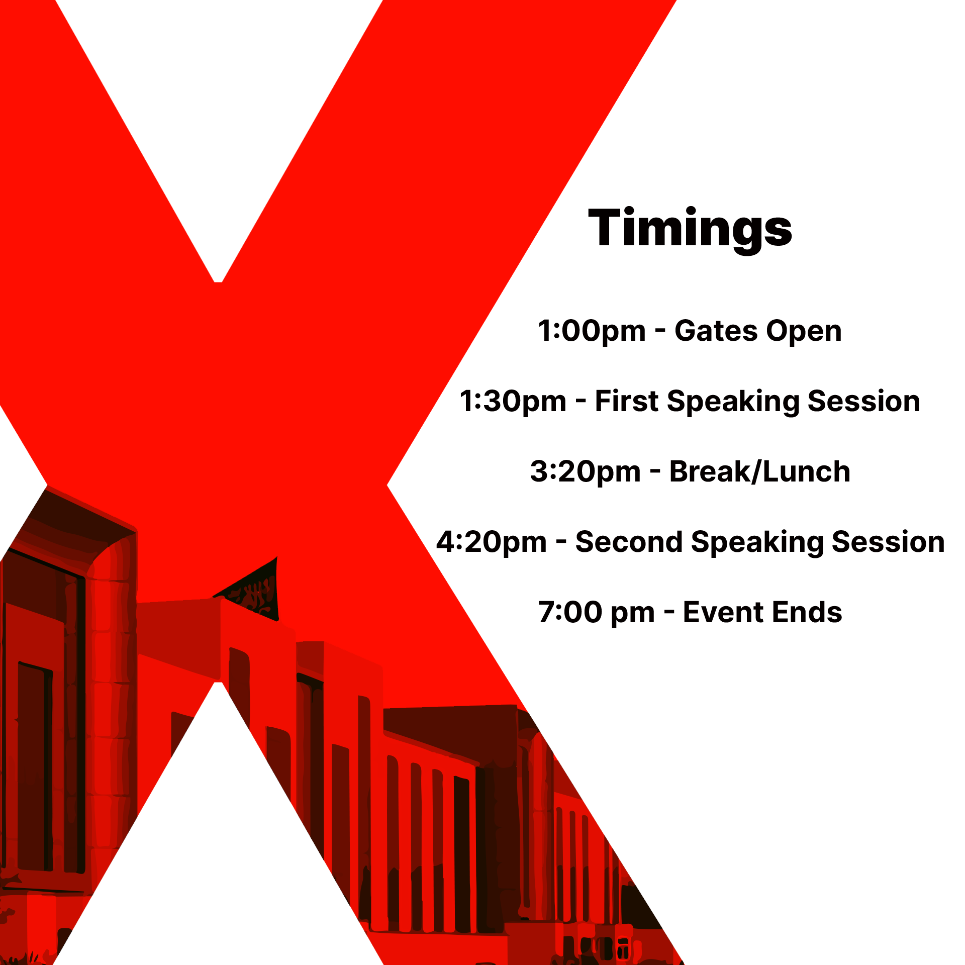 TEDx Stage Jeddah Knowledge International School schedule